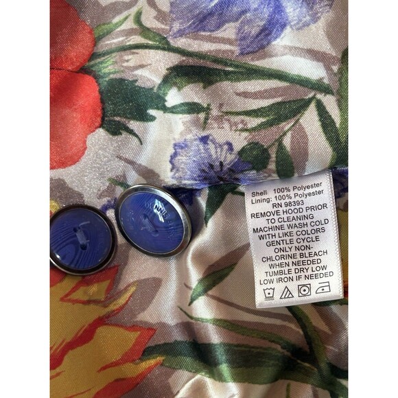 Dennis By Dennis Basso Jacket With Floral Lining Sz 1x - Picture 7 of 7